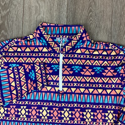 Pins And Aces 1/4 Pullover Sweatshirt Aztec Men s Long Sleeve 
