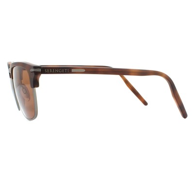 Pre-owned Serengeti Sunglasses Alray 8946 Matte Brown Mineral Polarized Drivers Brown
