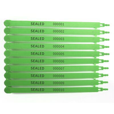 Seals 100PC Tamper Seal Security Tags Plastic Zip Tie for Trailer Truck Conta...