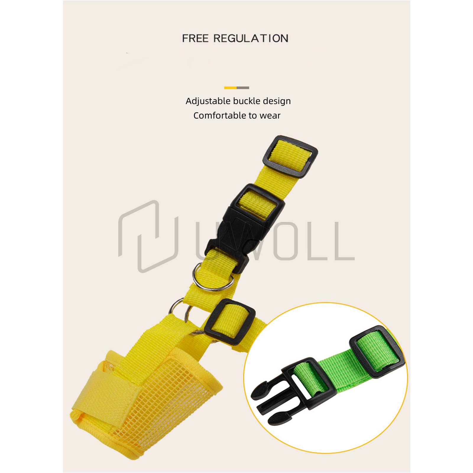 Adjustable Dog Muzzle Mouth Cover Mesh Mask Anti Stop Bite Chewing Breathable US