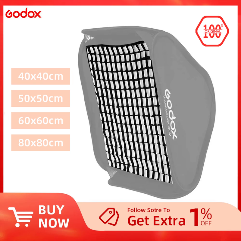 Grid Portable 40X40cm 50X50cm 60X60cm 80x80cm Photo Softbox Honeycomb Grid for S