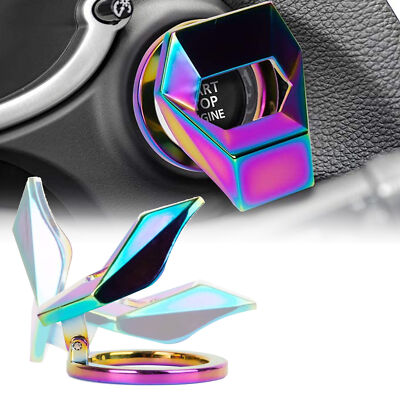 Universal Aluminum Car Engine Start Stop Push Button Switch Ignition Decor Cover