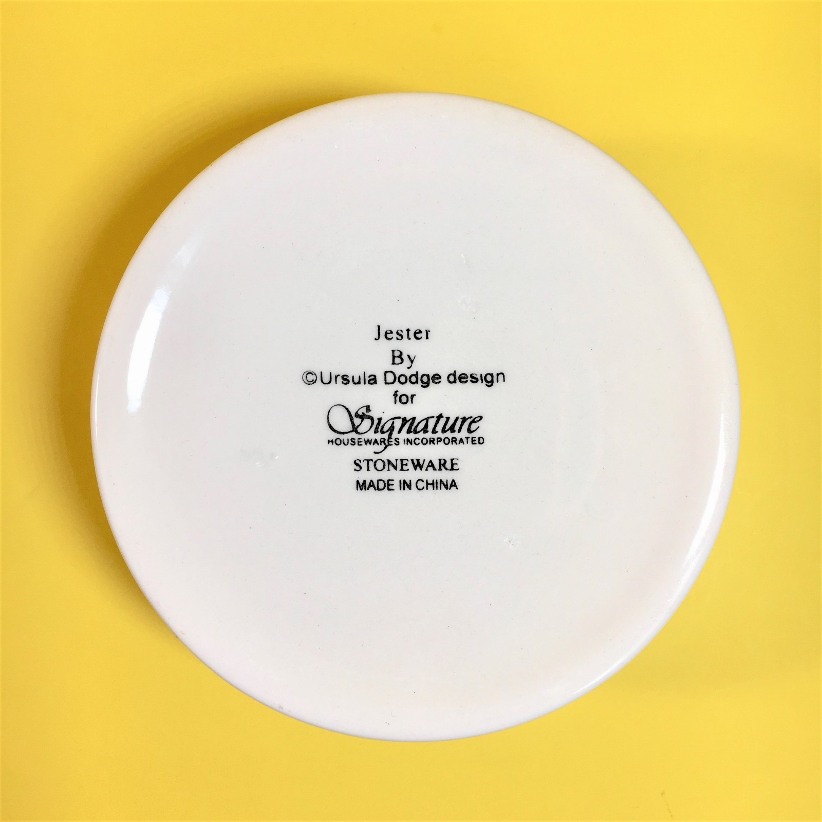 JESTER Ursula Dodge Design Stoneware Cat Kitty Food Water Large Bowl Dish