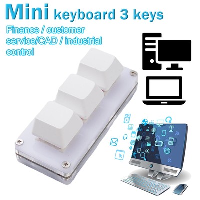 Mini 3-key Keypad Gaming Keyboard Programming Macro Mechanical Keypad G0Z4
