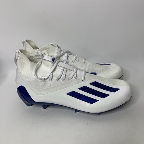 adidas PRIMEKNIT サッカーシューズ ホワイト/ブルー adidas Football Cleats Mens 10 Adizero Primeknit White blue