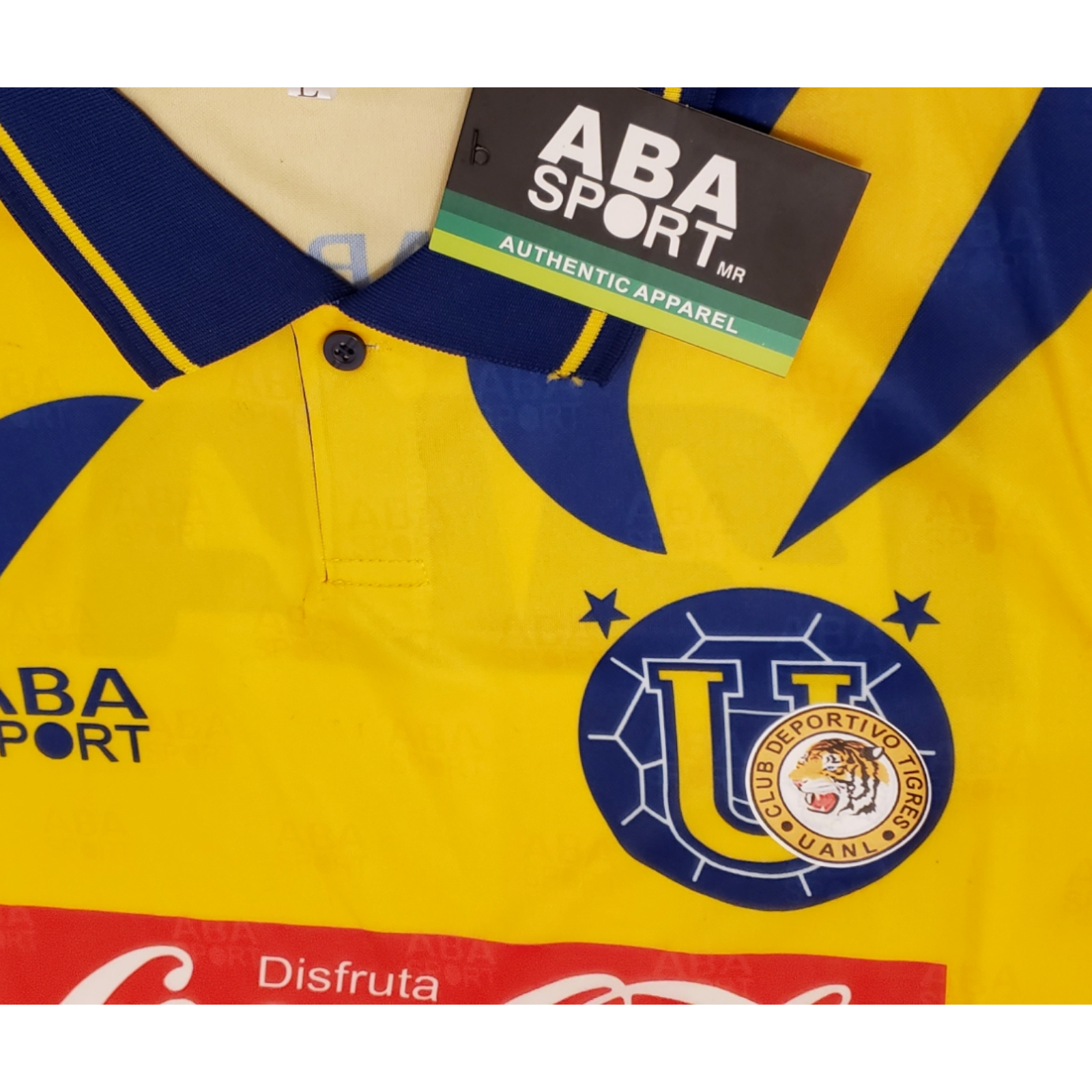 XXL Jersey  Vintage TIGRES UANL HOME  Season 1995/1996  - Yellow - ABA SPORT