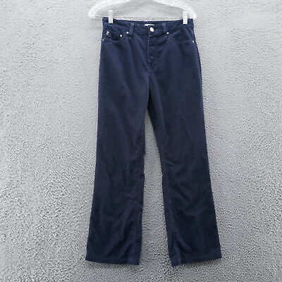 Alexa Chung For AG Adriano Goldschmied Womens Corduroy Pants 27 Blue Bootcut