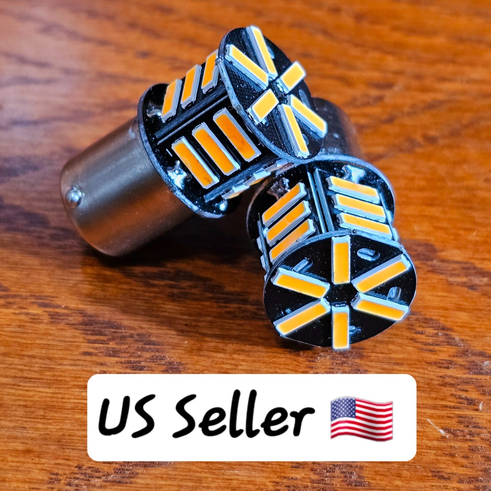 🔥1 Pair Amber LED Turn Signal Bulbs for Kawasaki 92069-0058