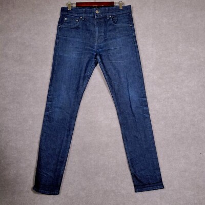 DSTLD Jeans Men's 33×32 Skinny Slim Blue Dark Wash Designer Denim Casual Outdoor