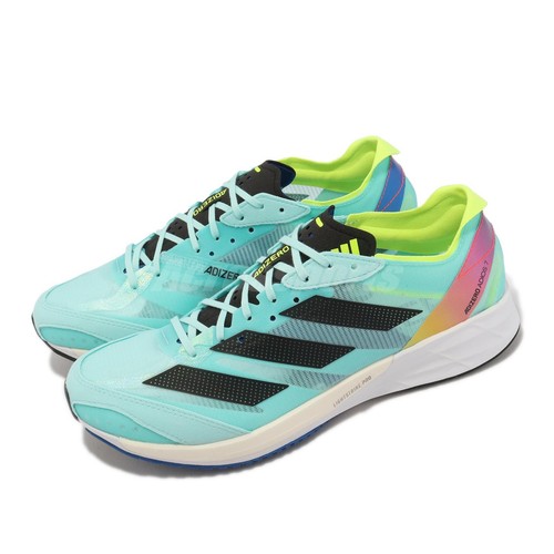 

adidas Adizero Adios 7 WC Light Aqua Blue White Мужская спортивная обувь для бега HQ3510, Синий, Adizero Adios 7 Wc