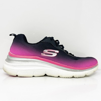 

Skechers Womens Fashion Fit Build Up 12717 Черные кроссовки для бега Размер 8,5, Черный, Fashion Fit Build Up