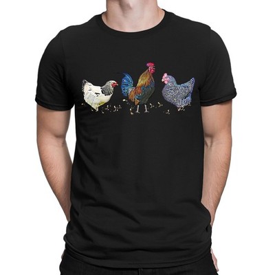 T-shirt maglietta Cool Chickens Farm Animals Farmer Funny Humor da uomo...