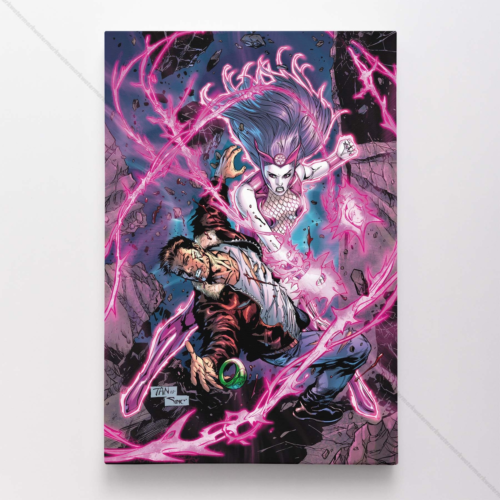 Green Latern Poster Canvas DC Comic Book Cover Art Print #17694