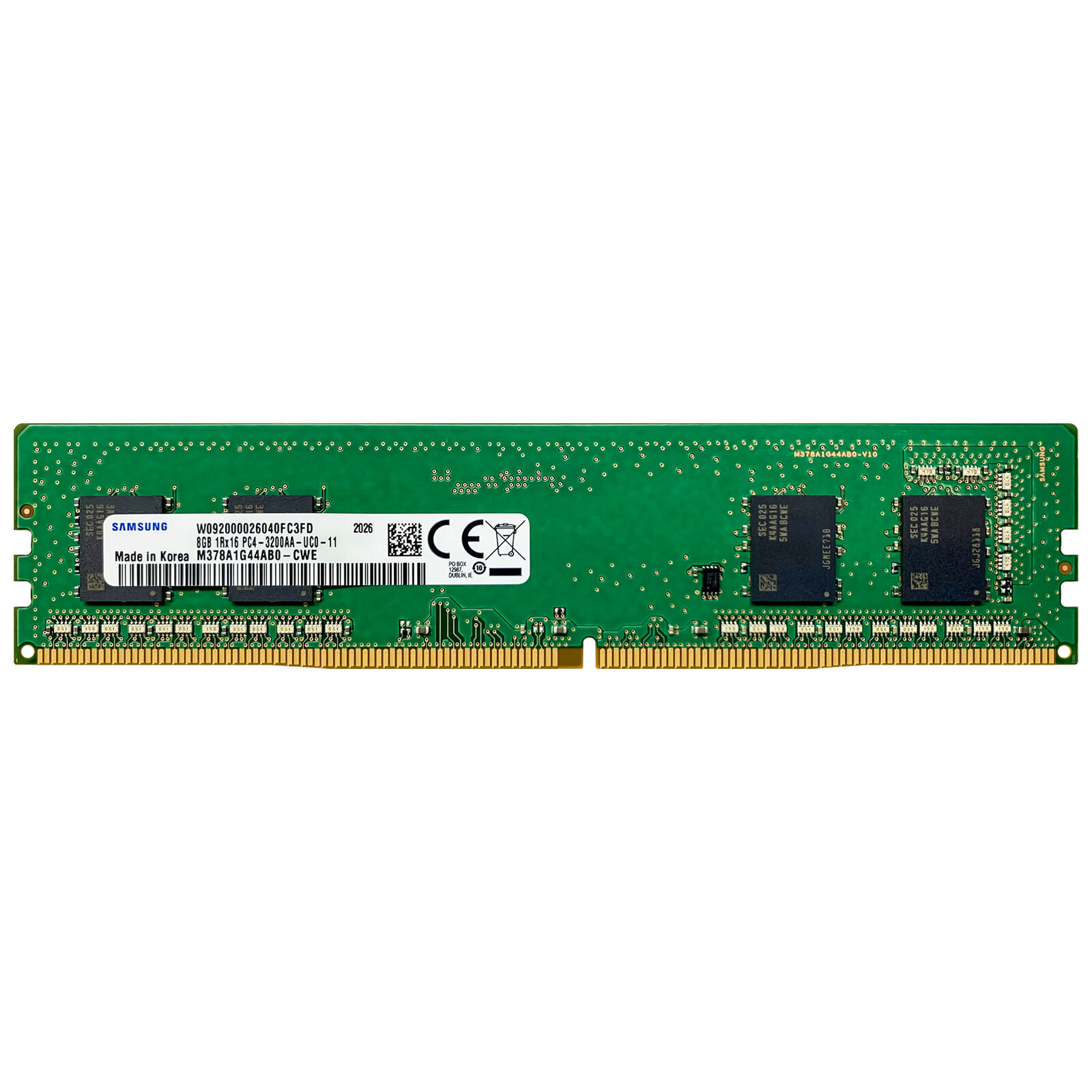 Samsung 8GB DDR4 3200 MHz PC4-25600 DIMM Desktop Memory RAM Samsung 8GB DDR4 3200 MHz PC4-25600 DIMM Desktop Memory RAM