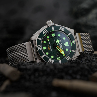 RGMT RGMT TORPEDO AUTOMATIC DIVER STAINLESS STEEL 51MM WRISTWATCH RG-8027-77