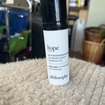 PHILOSOPHY HOPE IN A JAR Eye Revival Serum-in-Cream 15ml.  New!