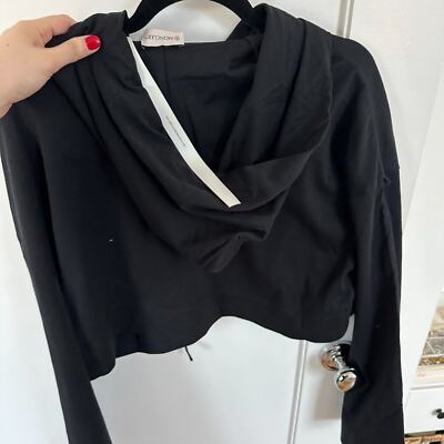 Pre-owned Moncler X Alicia Keys Hoodie Sweatshirt Sz Small In Black Flared Sleeves