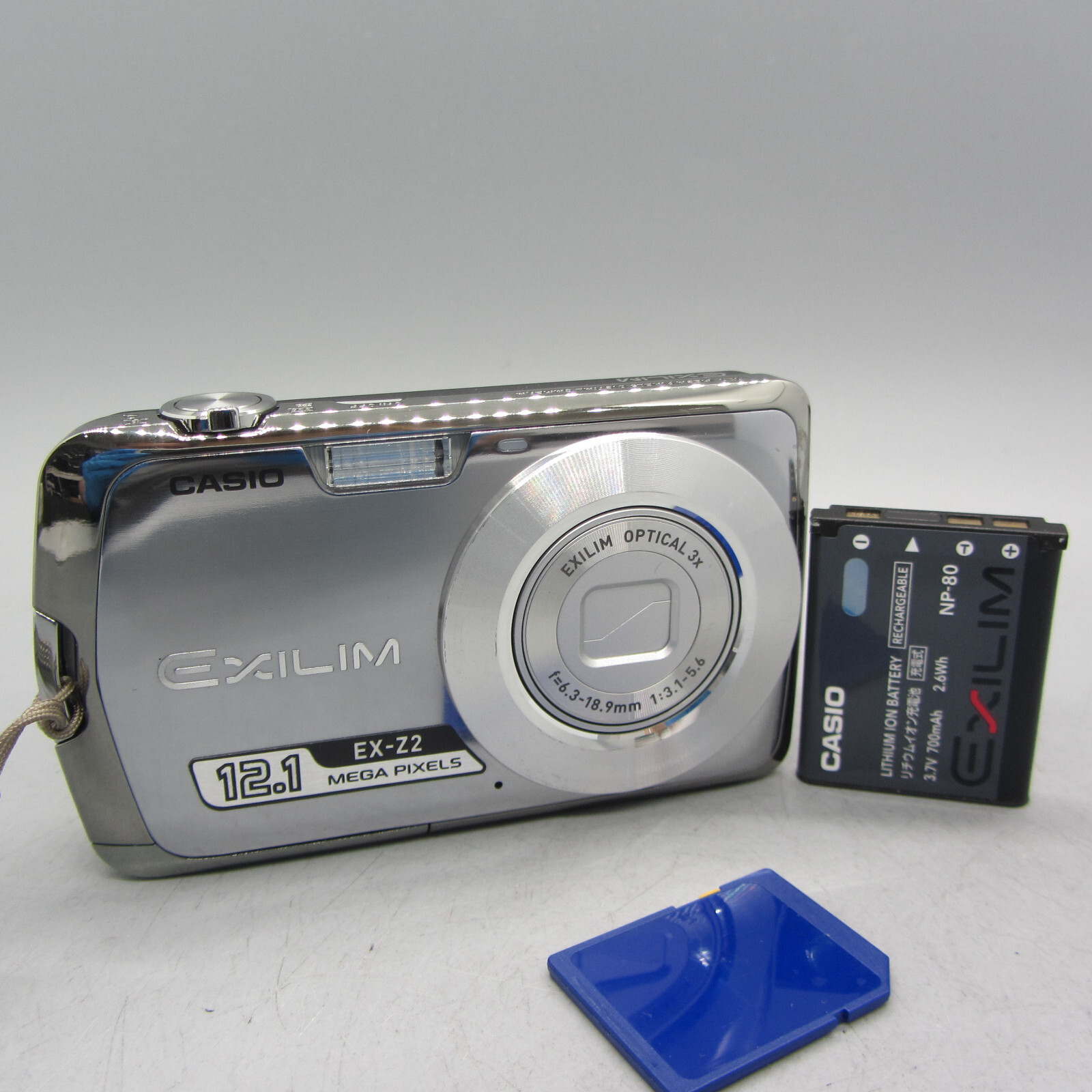 CASIO EXILIM EX-Z2 コンパクトデジタルカメラ12.1 Casio Exilim EX-Z2 Digital Camera - Silver (12.1MP, 3x