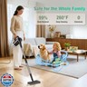 11-in-1 Steam Mop - Detachable Handheld Steam Cleaner with 500mL Tank, 260℉ Floor Steamer for Hardwood, Tile, Grout, Windows, Bath and Kitchen - 3-Level Steam Control, Multi-Purpose Floor Steam Cleaner