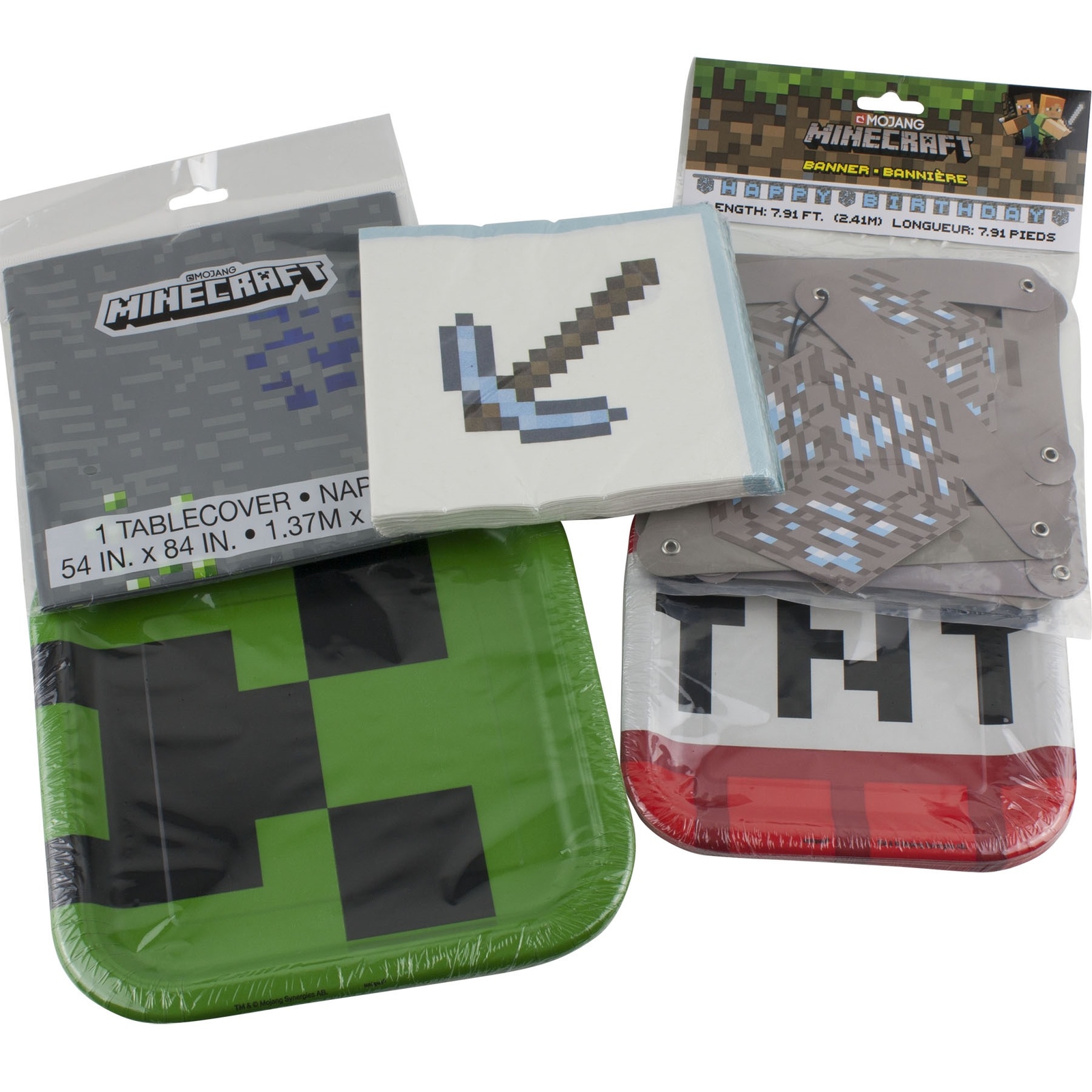 Minecraft Birthday Party Supplies 16 Plates And Napkins 1