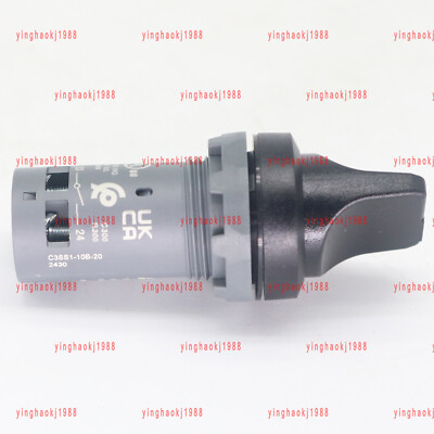 one new ABB C3SS1-10B-20 self-locking knob selector switch spot stock