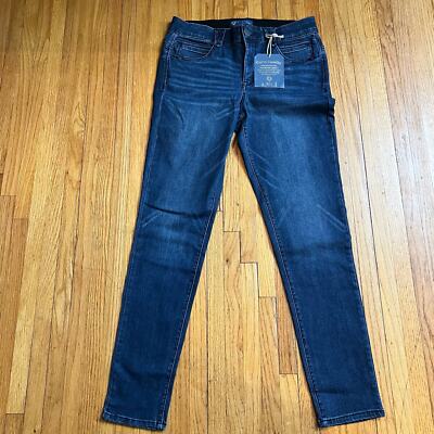 Democracy Jeans Womens 10 Booty Lift Jegging Blue Pants Mid Rise 
