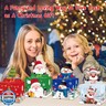 Meiidoshine 4 Pack Christmas Money Box for Cash Gift Pull, Surprise Money Holder for Kids Adults with 200Pcs Transparent Bags - Fun Ways to Give Cash As A Gift for Your Loved Ones