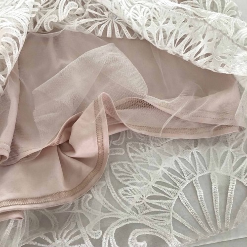 NEW Tadashi Shoji Bridal Women Embroidered Square Neck A-line Maxi Dress Gown 14