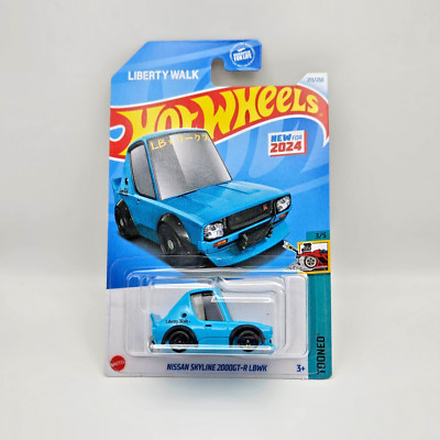 Nissan Skyline 2000GT-R LBWK | Blue | 2024 Hot Wheels | #213 | Tooned 3/5