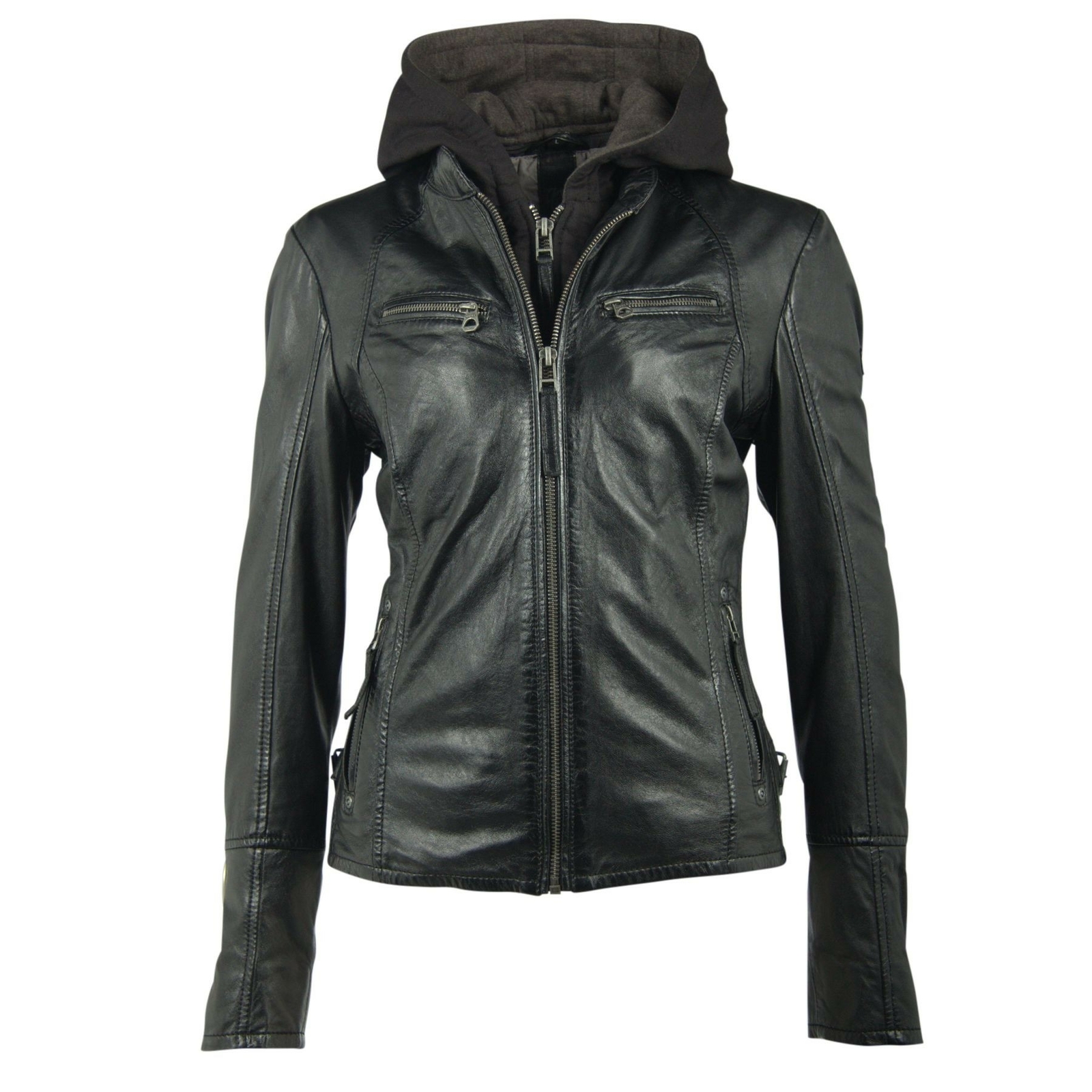 GIPSY GIPSY DAMEN LEDERJACKE BIKER NOLA LAGA BLACK