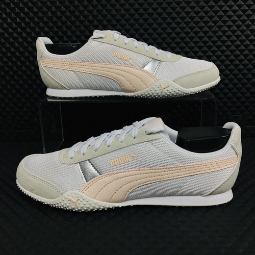 

Puma Smash V2 (женский размер 9,5) Спортивные кроссовки Белые серебристые туфли Кроссовки, Белый, Silver Metal