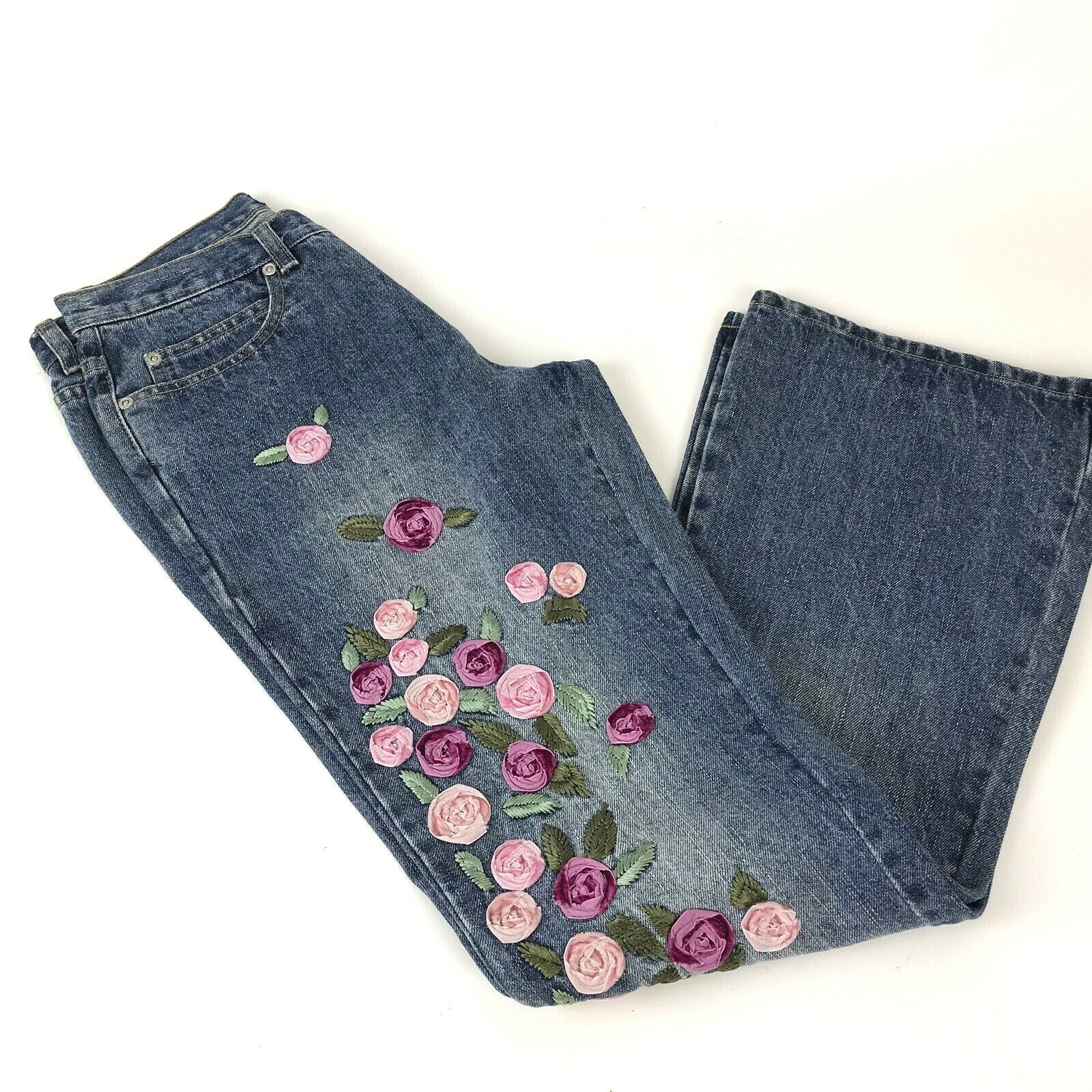 パンツ V-line waist ribbon flared denim M me eme／V-line waist ribbon flared denim (eme10344) | All