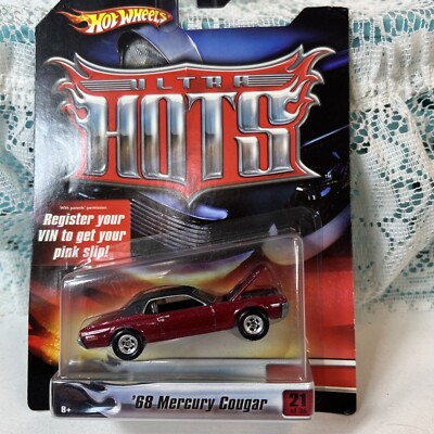 2006 Hot Wheels Ultra Hots  68 Mercury Cougar 21/36 red with black roof