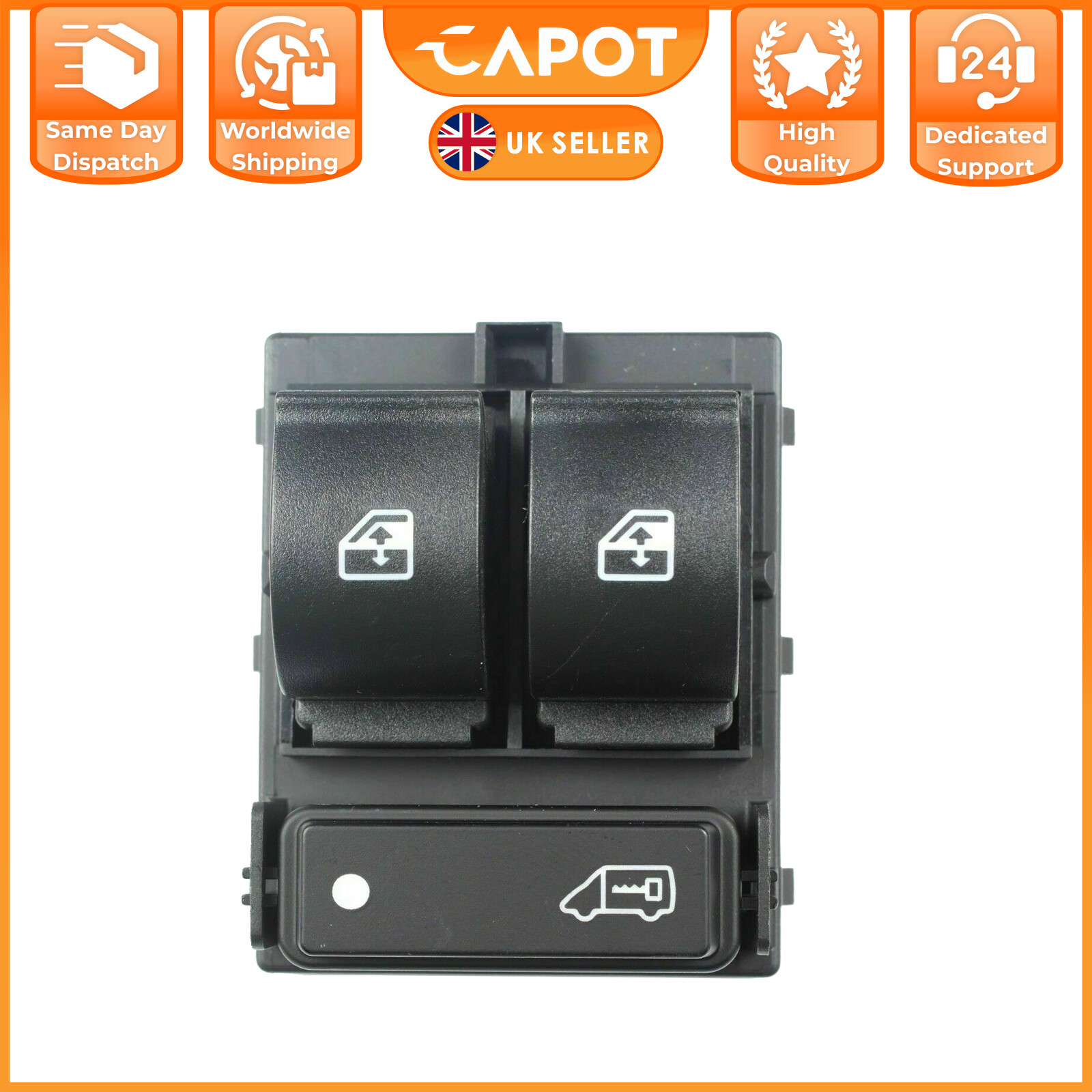 FRONT RIGHT ELECTRIC WINDOW SWITCH BUTTON for VAUXHALL COMBO MK3 2011>> ONWARDS