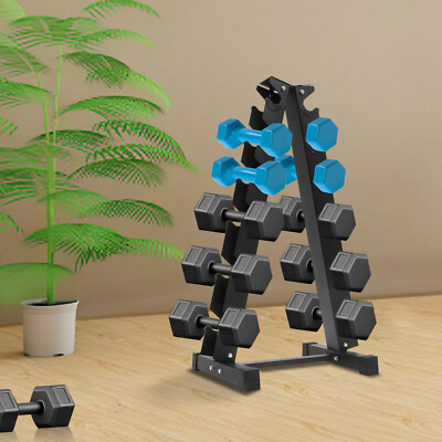 Dumbbell Rack Stand Weight Rack for Dumbbells Home Gym Storage Black 176/660LBS