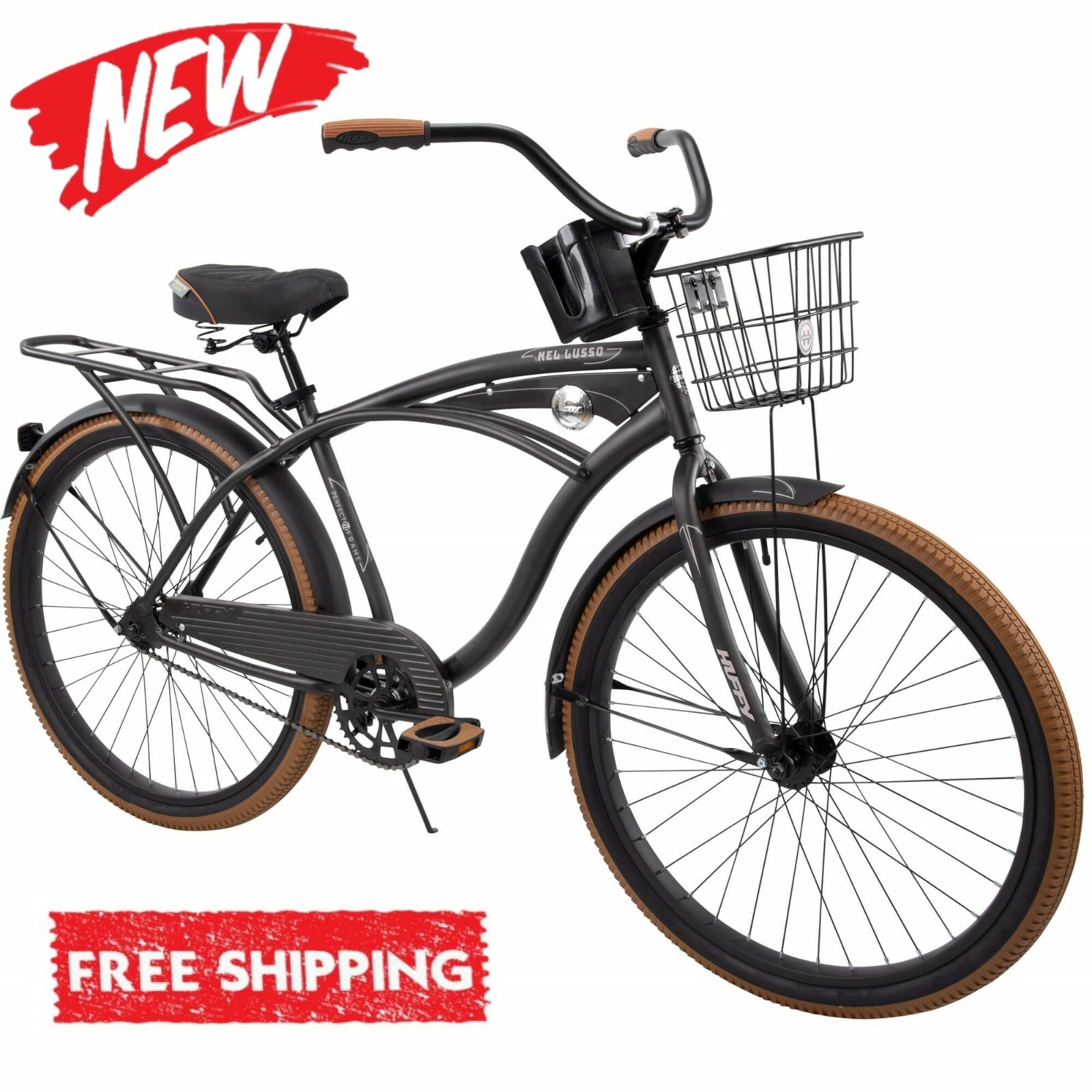 matte black beach cruiser