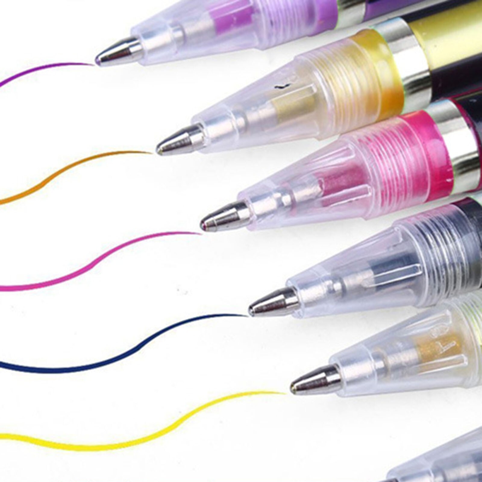 48 Colors Gel Pens Glitter/ Neon/ Gouache/ Metal Pens Marking Highlighting Draw