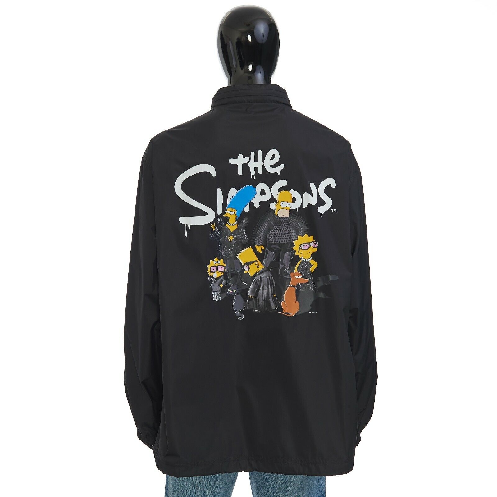 BALENCIAGA x THE SIMPSONS 1990$ Black Rain Jacket BALENCIAGA x THE SIMPSONS 1990$ Black Rain Jacket