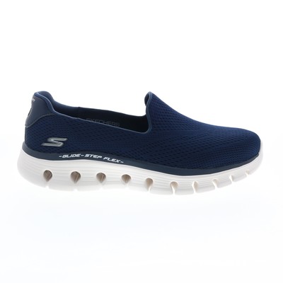 Skechers Go Walk Glide Step Flex Womens Blue Athletic Cross Trainers