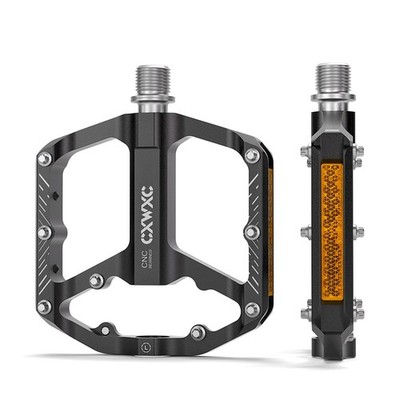 Fahrradpedale mit reflektierenden Elementen 9/16 CNC Aluminium MTB CXWXC 