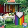 Garden Flags Rainbow Garden Flag 12x18 Double Standerd LGBT Gay Garden Flags for Outside Vertical Farmhouse Holiday Flags