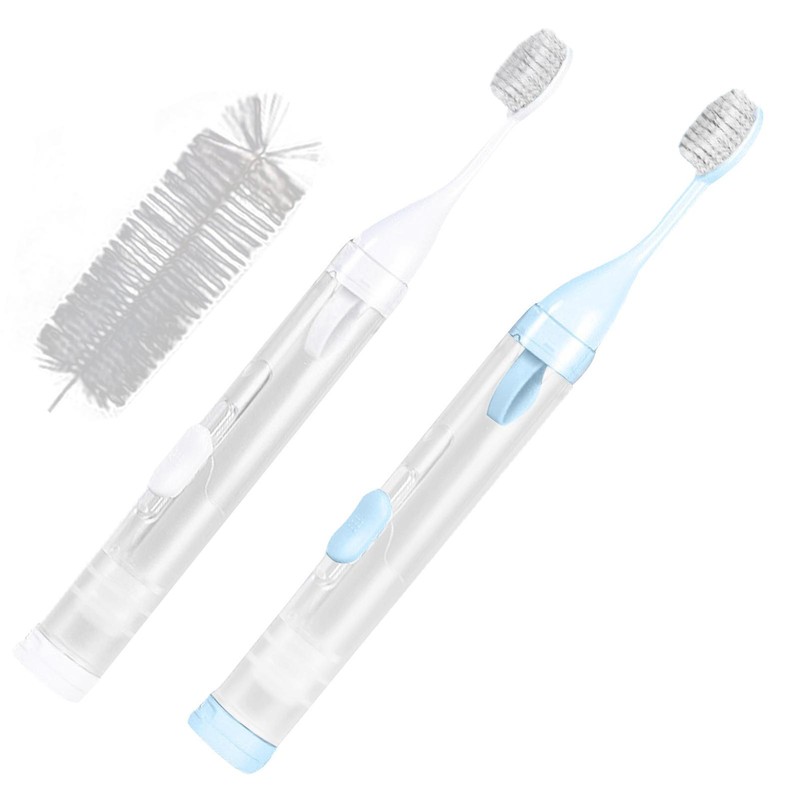 Folding Toothbrush With Mini Toothpaste Holder