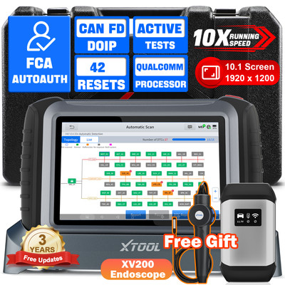 XTOOL IP919 PRO Auto OBD2 Scanner Bi-directional Key ECU Programming + Endoscope
