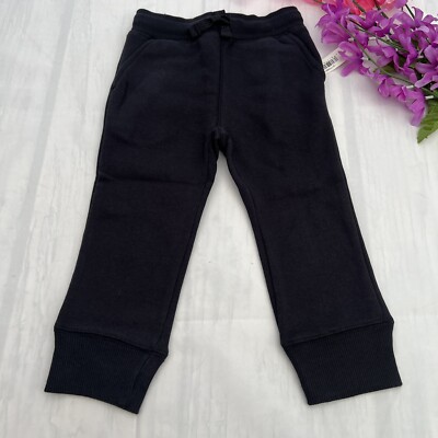 Amazon Essentials Black Fleece Jogger Sweatpants Boys Size 2T