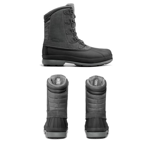 NORTIV 8 Men's Winter Snow Boots Warm Insulated Waterproof Outdoor Work Shoes