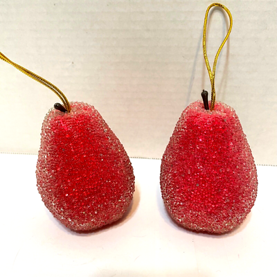Beaded fruit christmas ornaments deals