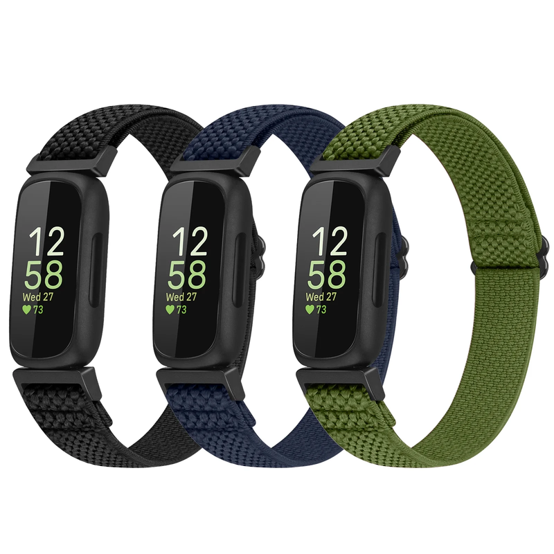 3 Pack  Elastic Bands Compatible with Fitbit Inspire 3/Inspire 2/Inspire/Inspire