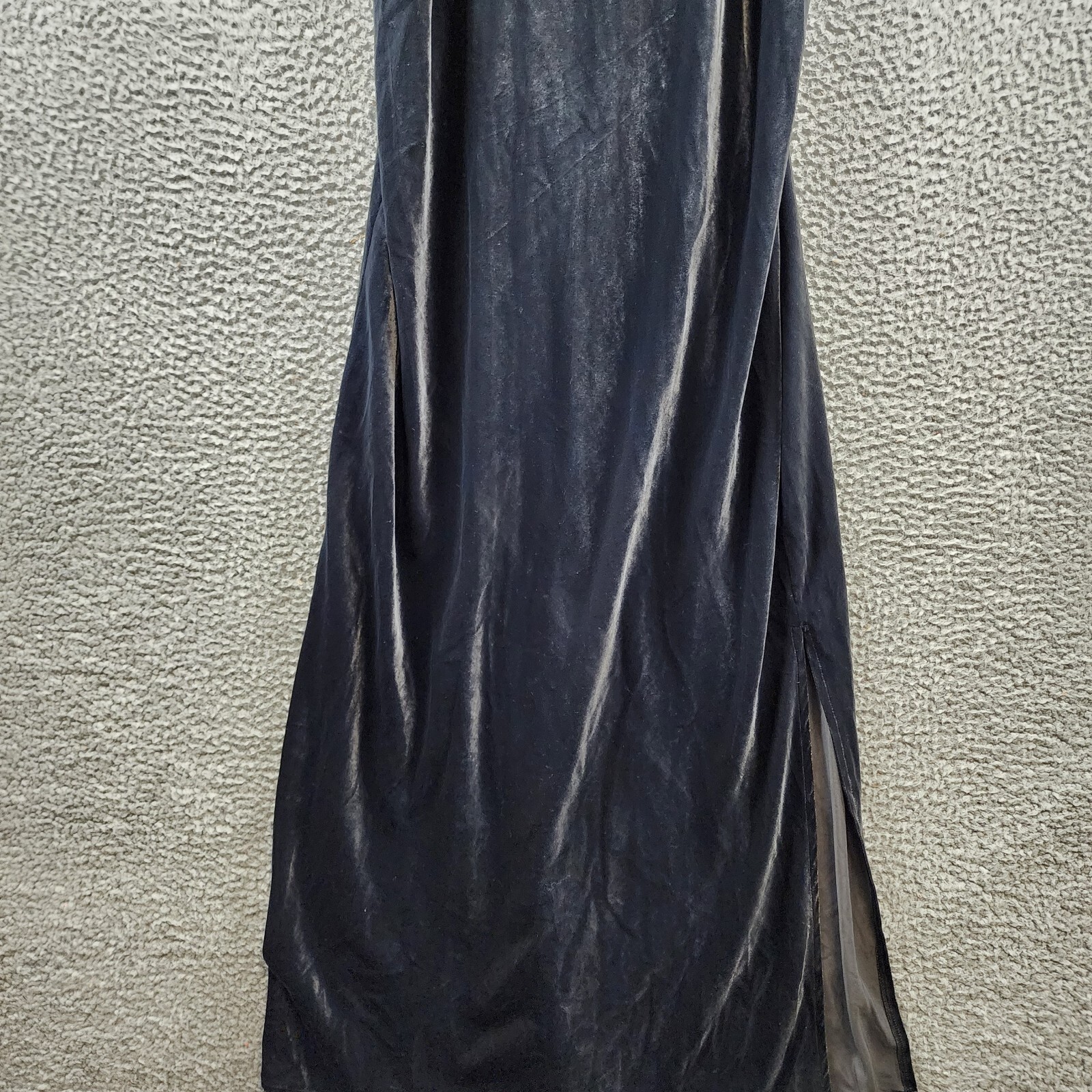 Splendid Velvet Breeze Dress Women's XS Lead Sleeveless Slit Back Tie Closure - Picture 4 of 13