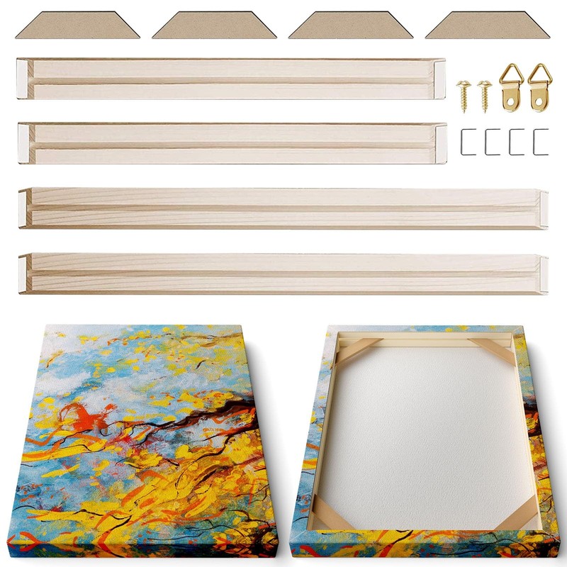 DIY Canvas Stretcher Bars Kit, Wood Frame for Canvas Painting