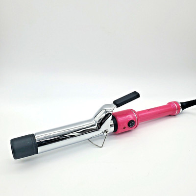 BellaPro Hair Curler Pink Silver Curling Iron Wand Bella Pro Styler BP00103 HTF